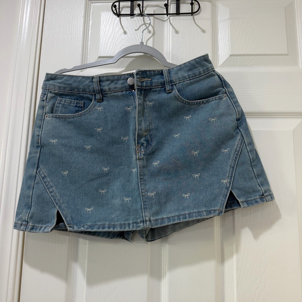 Denim Mini Skirt